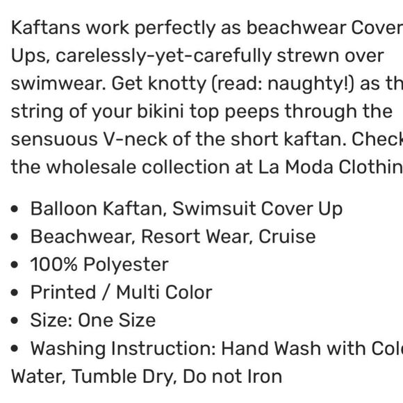 La Moda kaftan peacock style! New - Picture 12 of 12